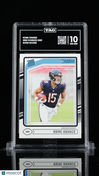 2024 Donruss Rated Rookie Rome Odunze #309 Rookie TAG 10