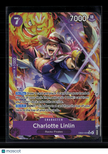 2024 One Piece Card Game Extra Booster Memorial Collection Charlotte Linlin Holo Super Rare Parallel Alternate Art
