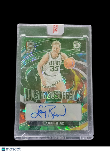 2023 Panini Spectra Prizm Illustrious Legends Larry Bird #ILS-LBD Green /49
