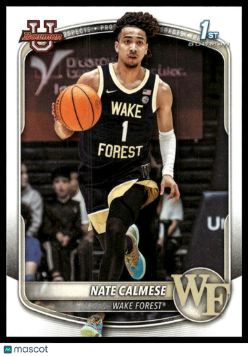2025-26 Bowman Nate Calmese #BPP-92 Prospects