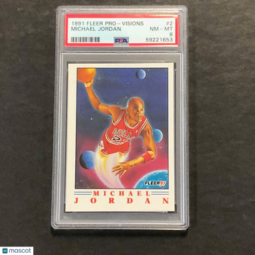 1991 Fleer Pro-Visions Michael Jordan #2 PSA 8
