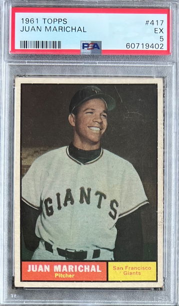1961 Topps #417 Juan Marichal PSA 5 EX