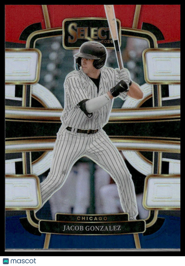 2024 Panini Select Jacob Gonzalez #23 Red and Blue Prizms