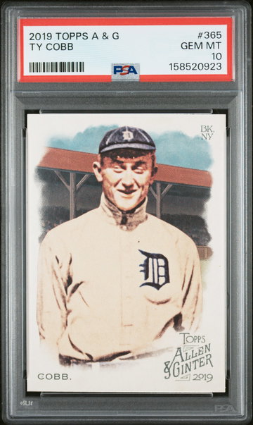 2019 Topps Allen and Ginter Ty Cobb #365 PSA 10