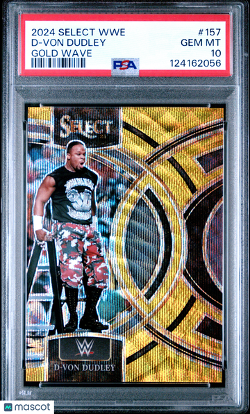 2024 Panini Select WWE D-Von Dudley #157 Gold Wave /10 PSA 10
