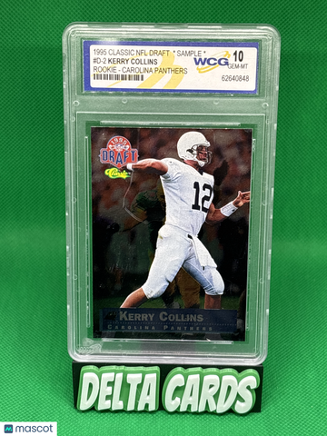 1995 Classic NFL Draft Kerry Collins #D-2 World Class Grading 10