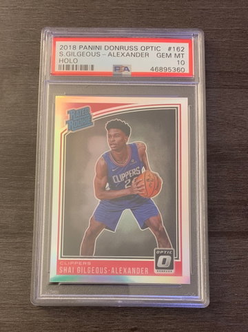 Shai Gilgeous Alexander Holo Silver Psa10 