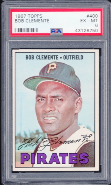 1967 TOPPS ROBERTO CLEMENTE PSA 6