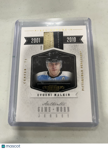 2010-11 Panini Dominion Evgeni Malkin #EM Materials Prime Parallel/Variety Memorabilia Insert