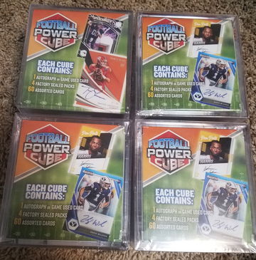 Football Power Cube - lot of 4 - sealed