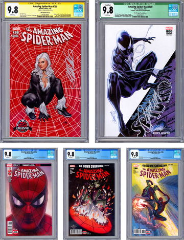 AMAZING SPIDER-MAN #796-800 CGC 9.8 *ISSUES 799-800 SIG CHO & CAMPBELL* COA 2018