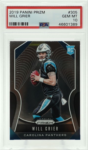 2019 Panini Prizm Will Grier PSA 10