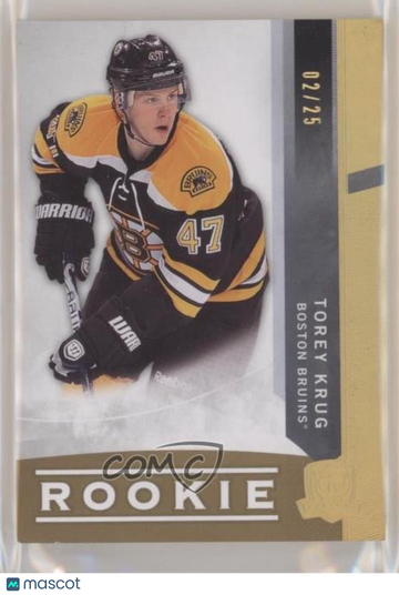 2012-13 Upper Deck The Cup Torey Krug #93 Gold Spectrum 02/25 Parallel/Variety Rookie Base Set