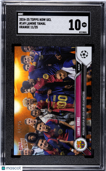 2024 Topps Now Ucl Lamine Yamal #149 Orange SGC 10