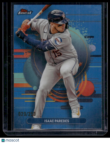 2025 Topps Finest Isaac Paredes #182 Blue /250