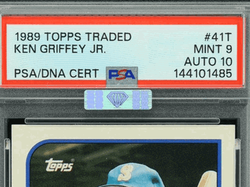 Graded 1989 Topps Traded Ken Griffey Jr. #41T PSA 9 Baseball Trading Card
