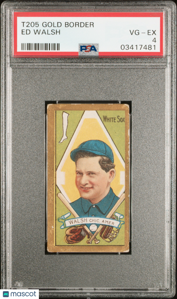 1911 T205 Gold Border Ed Walsh PSA 4