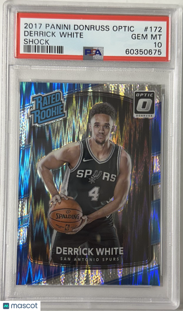 2017 Panini Donruss Optic Derrick White #172 Shock PSA 10