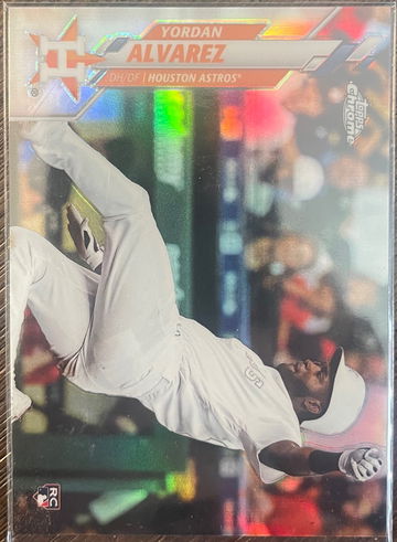 2020 Topps Chrome Image Variation Refractor Yordan Alvarez RC #200 Astros SP