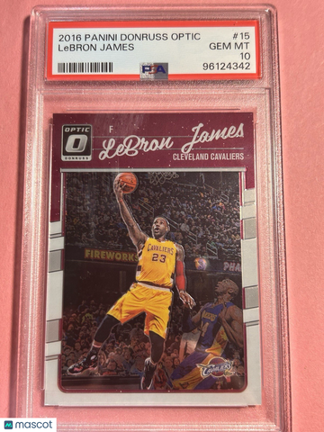 2016 Panini Donruss Optic LeBron James #15 [Base] Base Set PSA 10