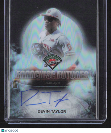 2025 Panini Prospect Edition Franchise Futures Auto Devin Taylor #FFS-DT Silver RC