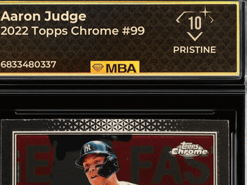 2022 Topps Chrome Aaron Judge #99 MBA 10