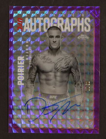 2023 Topps Chrome OLA-DP Dustin Poirier Octagon Autographs