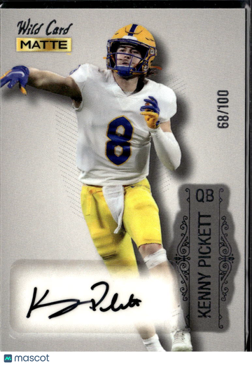 Kenny Pickett 2022 Wild Card Matte Auto /100 Pittsburgh Panthers