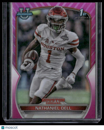 2022 Bowman University Chrome Nathaniel Dell #49 Pink Refractor