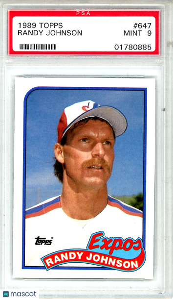 1989 Topps Randy Johnson #647 PSA 9