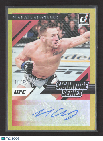 2022 Panini Donruss Signature Series Michael Chandler #SS-MCH Gold