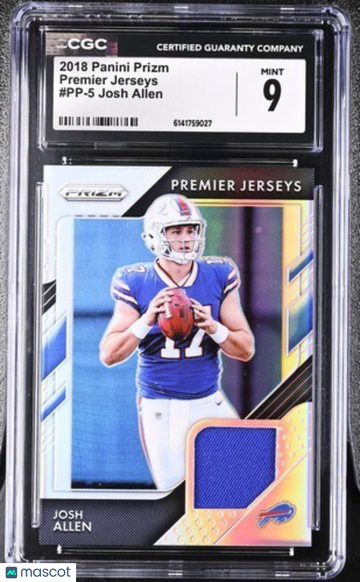 2018 Panini Prizm Josh Allen #PP-5 [Base] Rookie Memorabilia Insert 9