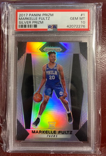 2017 silver prizm Markelle Fultz psa 10 RC #1