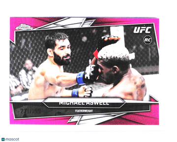2026 Topps Chrome UFC Michael Aswell #11 Pink /299 RC