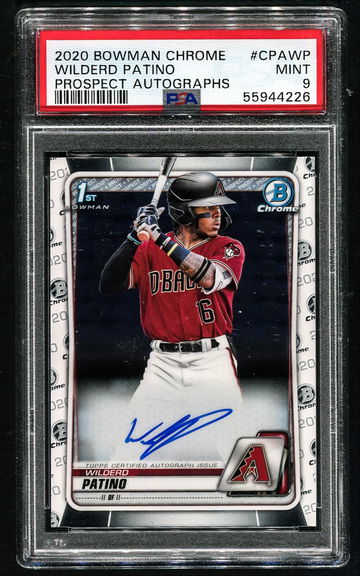 2020 Bowman Chrome Wilderd Patino Auto PSA 9 Mint