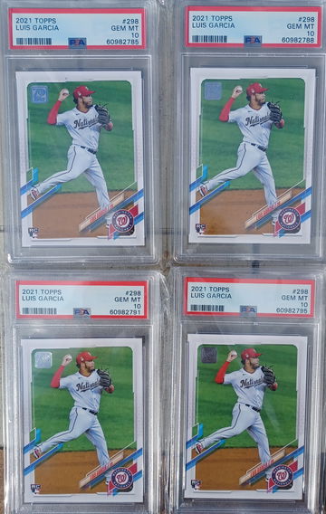 2021 Topps Luis Garcia #298 (PSA 10 x 4)