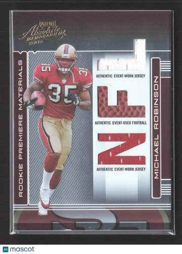 2006 Playoff Absolute Memorabilia Michael Robinson #262 Authentic Event-Worn Jersey Authentic Event-Used Football