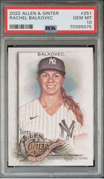 2022 Allen & Ginter #251 Rachel Balkovec RC PSA 10 POP 2