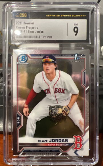 2021 Bowman Chrome Prospects 71 Blaze Jordan