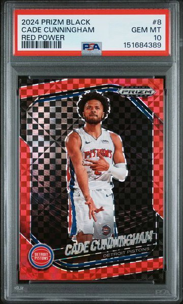 2024 Prizm Black | Cade Cunningham | Red Power | 72/79 | PSA 10 | #8