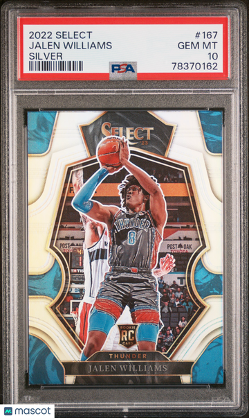 2022 Panini Select Jalen Williams #167 Silver PSA 10