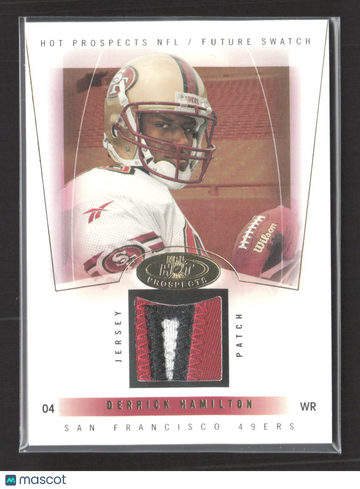 2004 Fleer SkyBox Hot Prospects Derrick Hamilton #98 Jersey Patch