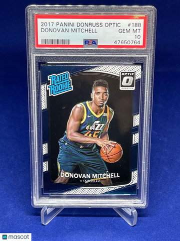 2017 Panini Donruss Optic Donovan Mitchell #188 PSA 10