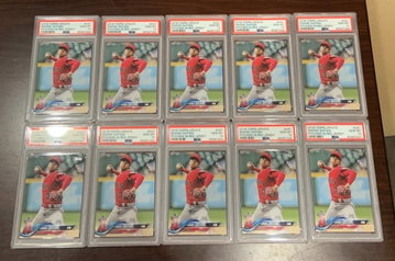 (10) 2018 Topps Update Shohei Ohtani PSA 10
