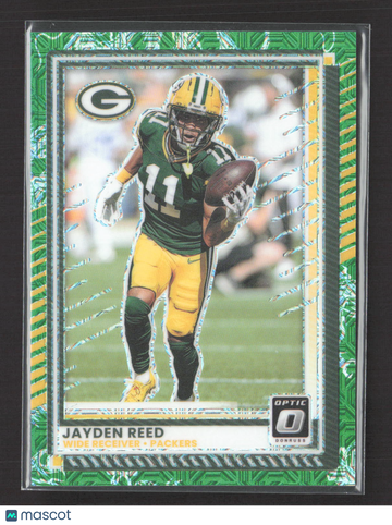 2025 Panini Donruss Optic Prizm Jayden Reed #41 Green /24