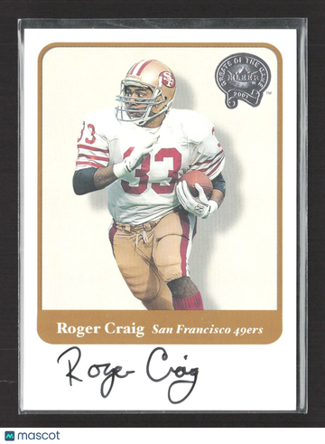2001 Fleer Greats of the Game Roger Craig