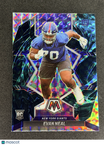 2022 Panini Mosaic Evan Neal #368 Mosaic Genesis RC New York Giants