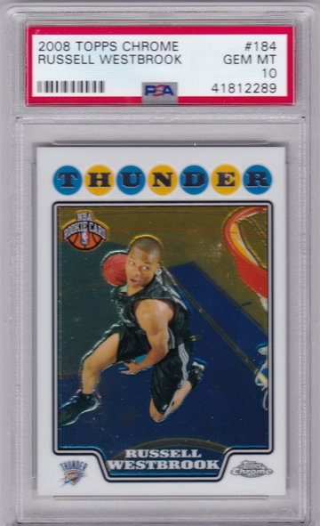 Russell Westbrook - 2008 Topps Chrome PSA 10 - Ships from Canada