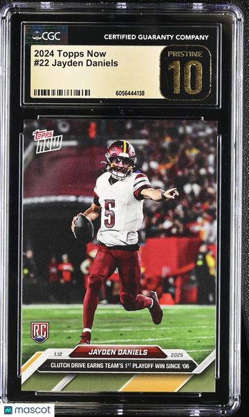 2024 Topps Now Jayden Daniels #22 CGC 10