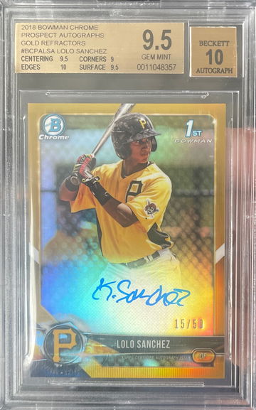 2018 Bowman Chrome Lolo Sanchez auto /50